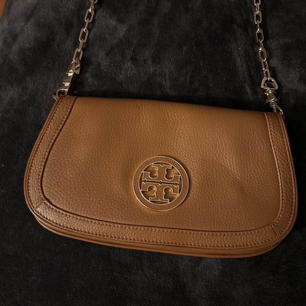Tory Burch Tan Leather Crossbody Bag